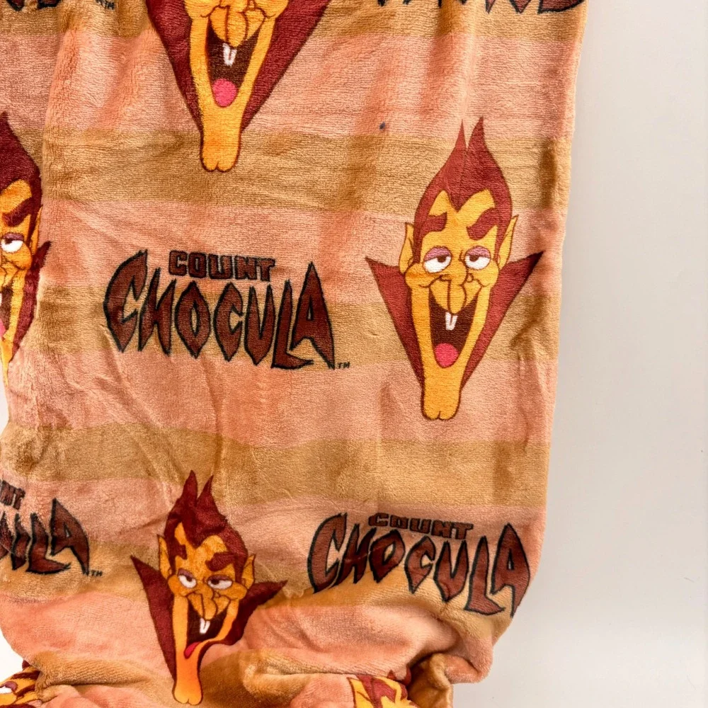 Count Chocula Oversized Plush Throw Blanket 60x70 Retro Cereal Halloween